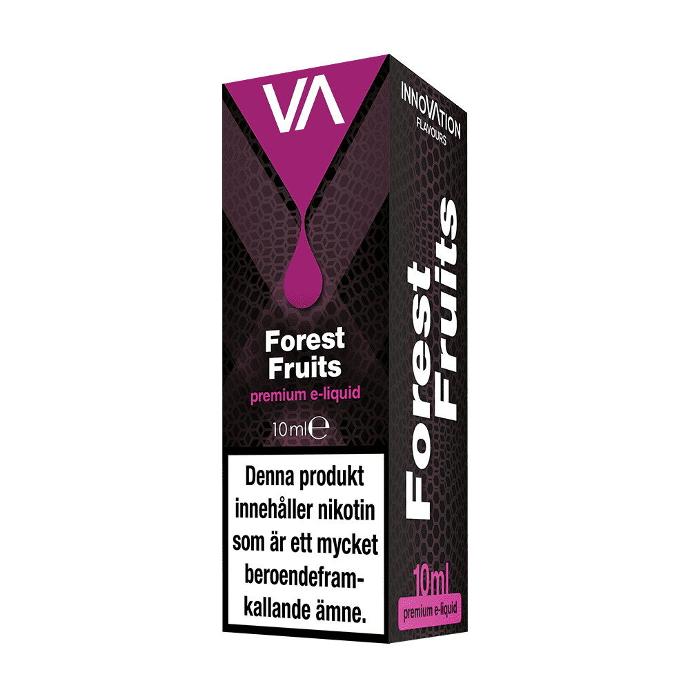 INNOVATION Forest Fruits E-juice has a mixture of blueberry, wild cherry, wild raspberry and wild strawberry flavor. Soft sweet taste.