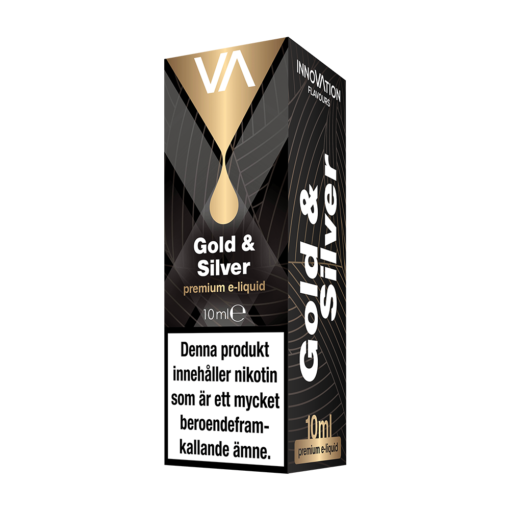 INNOVATION Gold & Silver E-juice has a strong flavor of traditional English tobacco and black tea aftertaste.