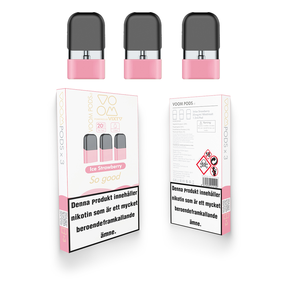 VOOM prefilled pod ICE STRAWBERRY