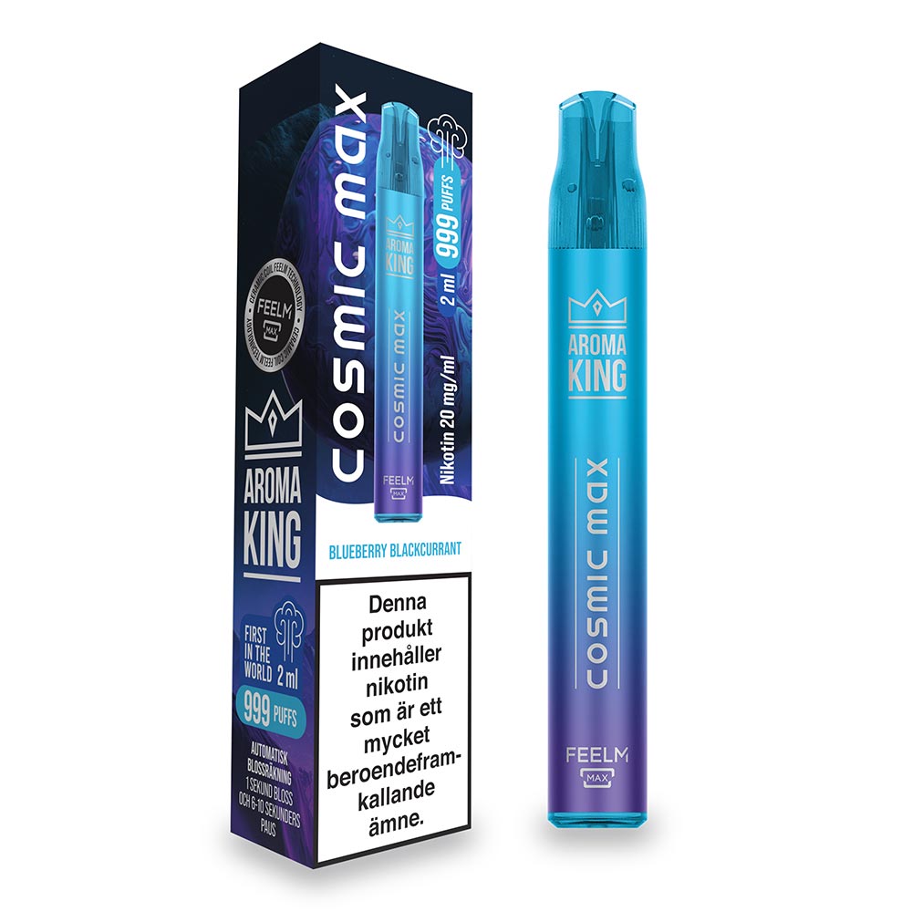 Aroma King Cosmic Max Blueberry Blackcurrant 20mg Disposable Vape