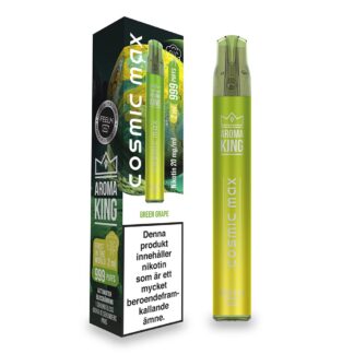 Aroma King Cosmic Max Green Grape 20 mg - Engångs e-cigarett