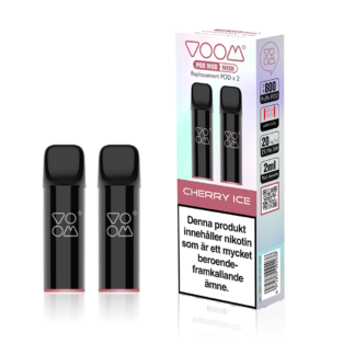 Voom Pod Mod Cherry Ice 2-pakk - Pod Ferdigfylt