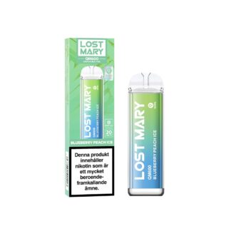 Lost Mary QM600 Blueberry Peach Ice - E-cigarett för engångsbruk