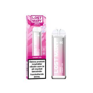 Lost Mary QM600 Cherry Ice - Engangs E-sigarett