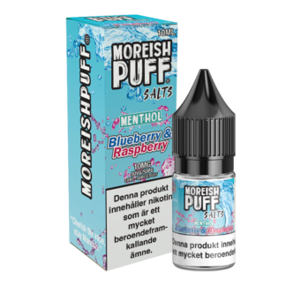 Moreish Puff Menthol Blueberry & Raspberry 10mg 10ml - e væske med nikotin