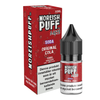 Moreish Puff Soda Original Cola 10mg 10ml - e væske med nikotin