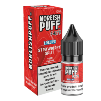 Moreish Puff Lollies Strawberry Split 10mg 10ml - e væske med nikotin