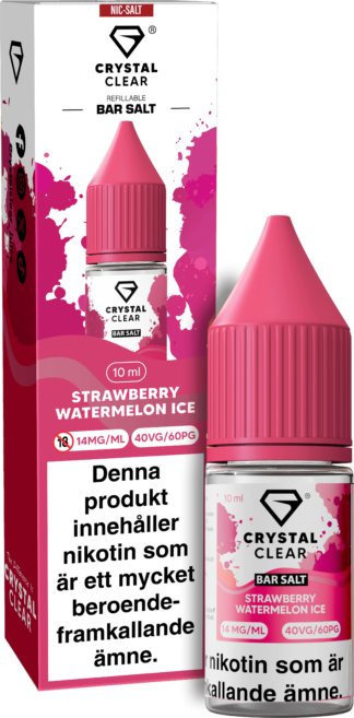 Crystal Clear Salt - Strawberry Watermelon Ice 10ml 14mg
