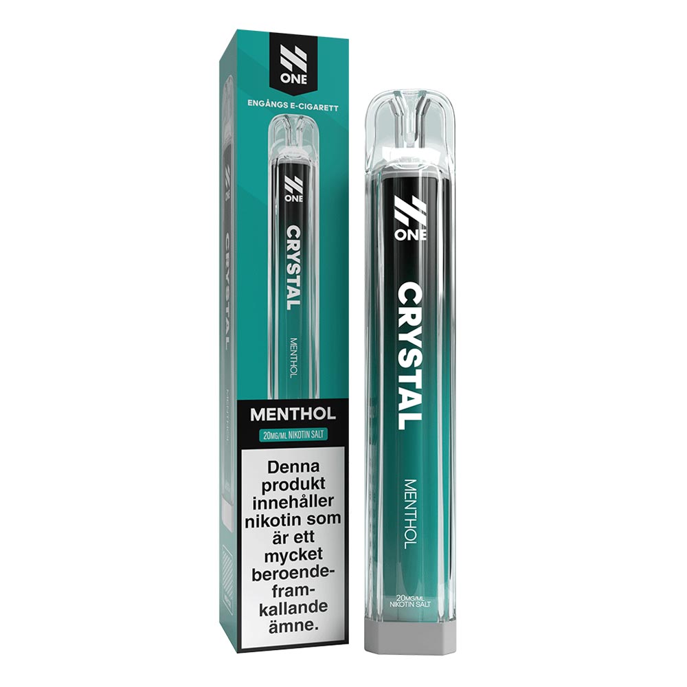 crystal menthol vape N One Crystal Menthol Disposable Vape | 2ml, 600 Puffs