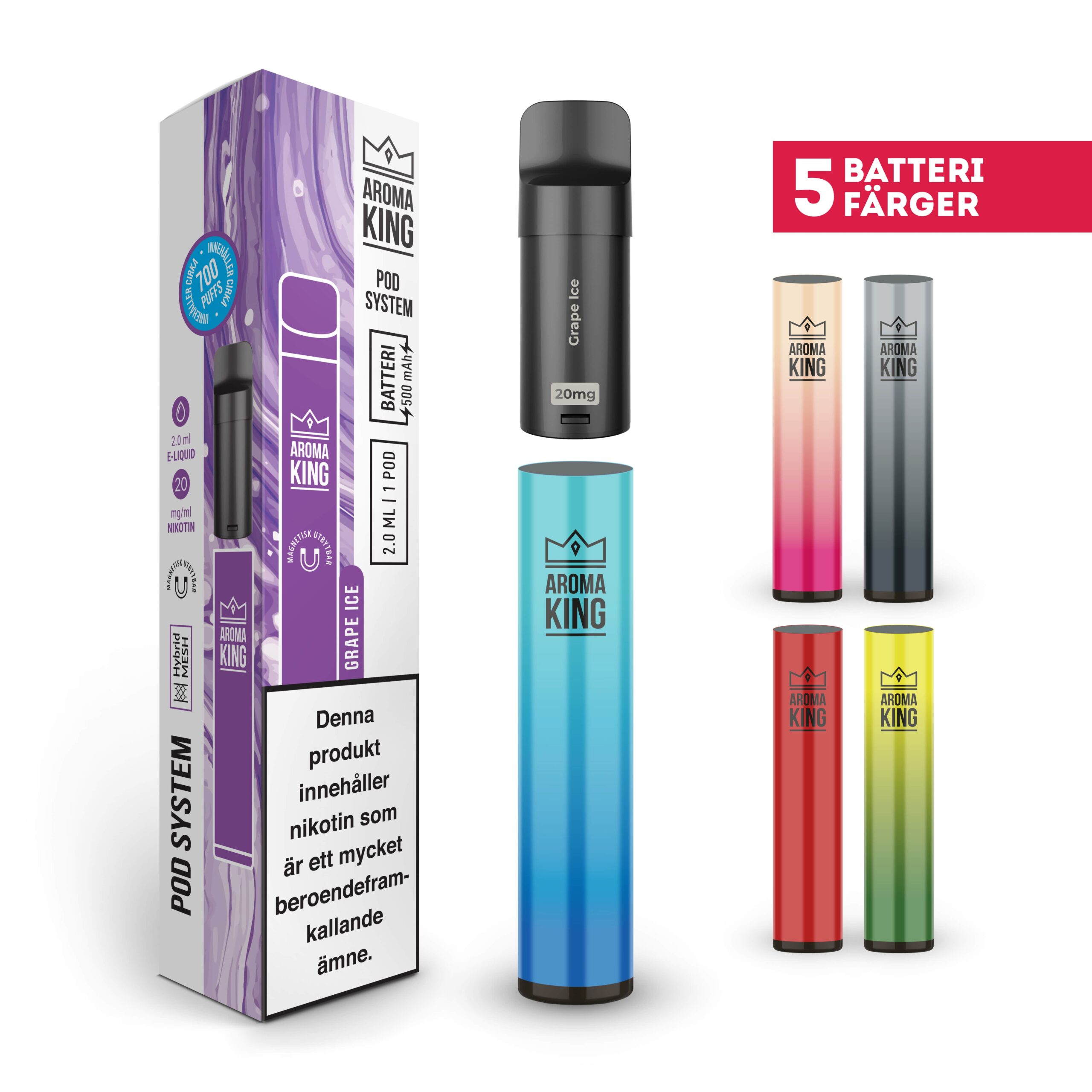 elfbar elfa master akku Aroma King Pod Classic Kit | Rechargeable Pod System
