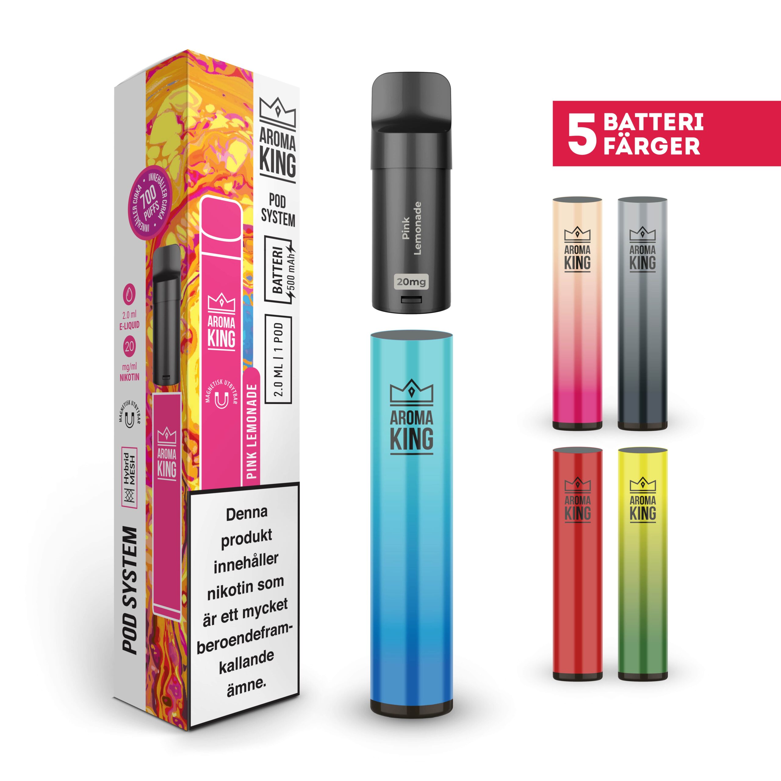 Aroma King Pod Classic Kit | Rechargeable Pod System
