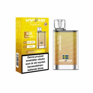 VM8 Crystal Box Pineapple Glass 14.9mg - Disposable vape