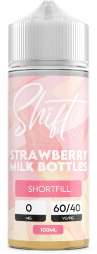 Shift Shortfill STRAWBERRY MILK FLASKER 100 ml
