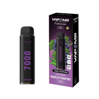 VM8 VM7000 Aloe Grape 0mg - engangs vape