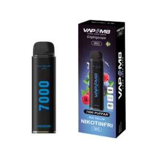 VM8 VM7000 Blue Raspberry 0mg - engangs vape