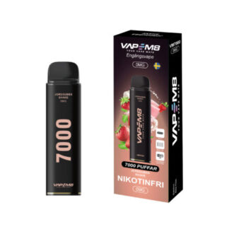 VM8 VM7000 Strawberry Shake 0mg - engangs vape