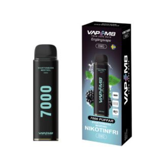 VM8 VM7000 Blackcurrant Menthol 0mg - engangs vape
