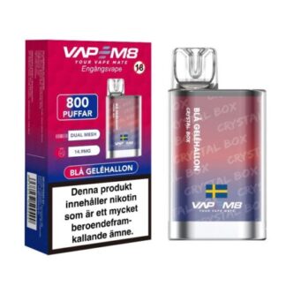 VM8 Crystal Box Blue Jelly Raspberry 14.9mg - Disposable Vape