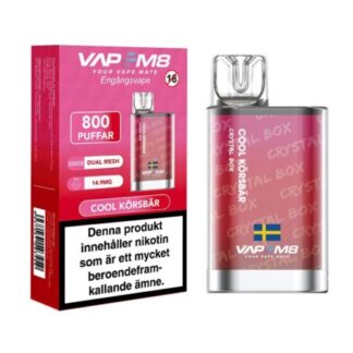 VM8 Crystal Box Cool Cherry 14.9mg - Disposable vape